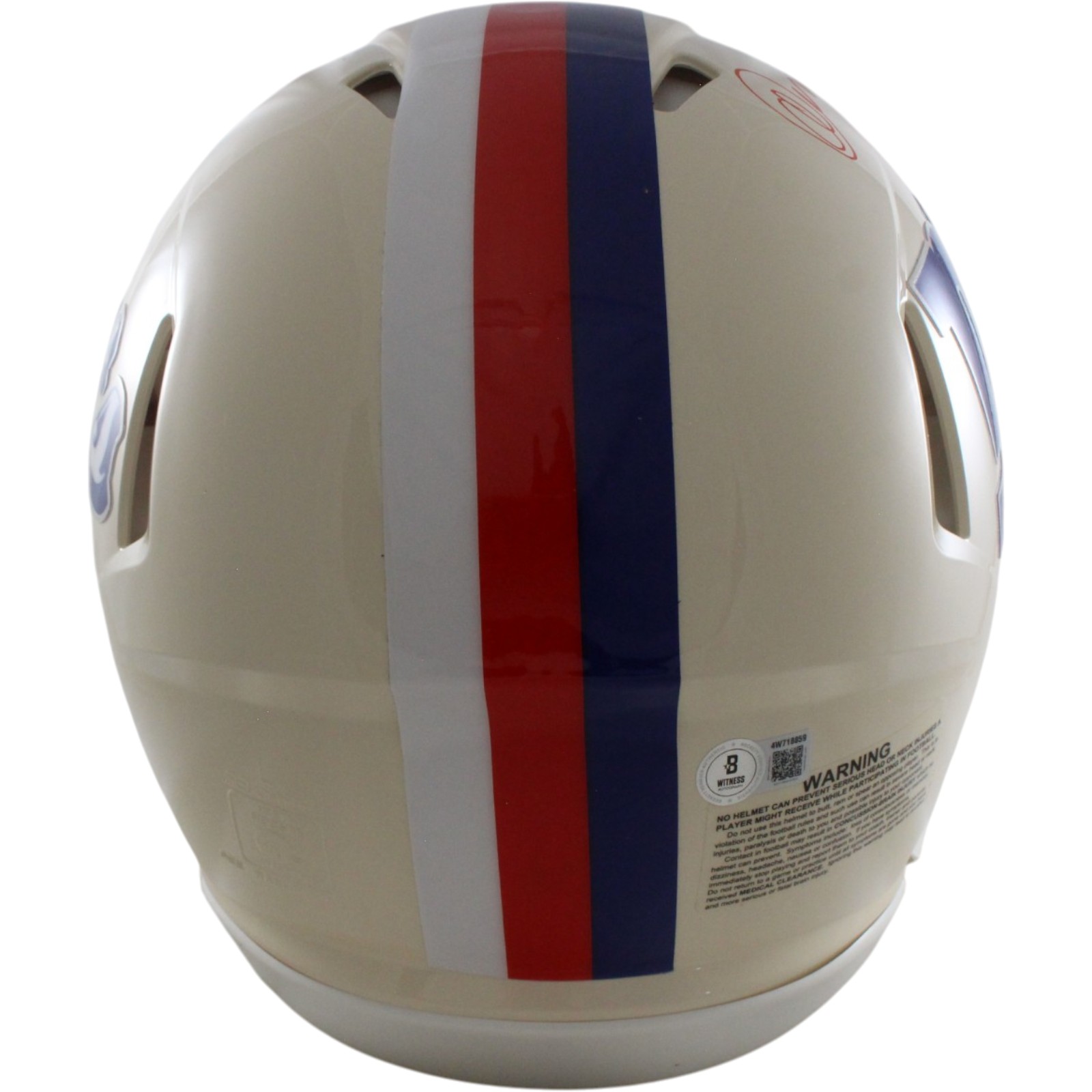Abdul Carter Autographed New York Giants Authentic Retro Helmet Beckett W 56878 4 Abdul Carter Autographed New York Giants Authentic Retro Helmet Beckett W 56878