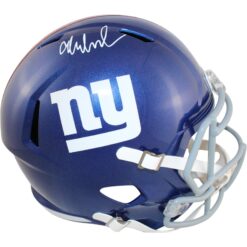 Abdul Carter Autographed/Signed New York Giants F/S Helmet Beckett Witness 51253