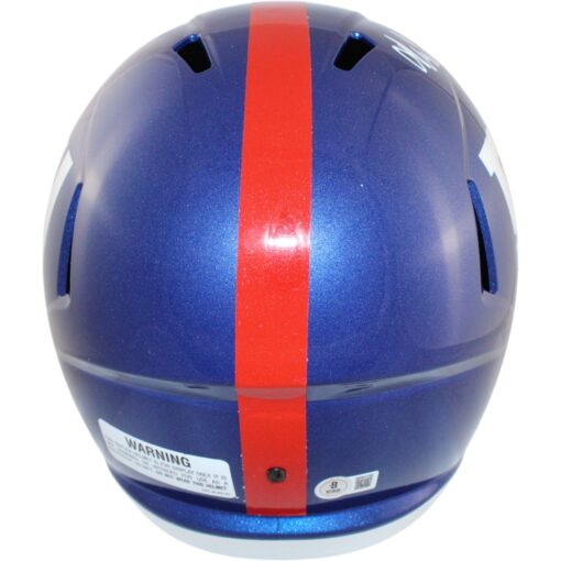 Abdul Carter Autographed/Signed New York Giants F/S Helmet Beckett Witness 51253