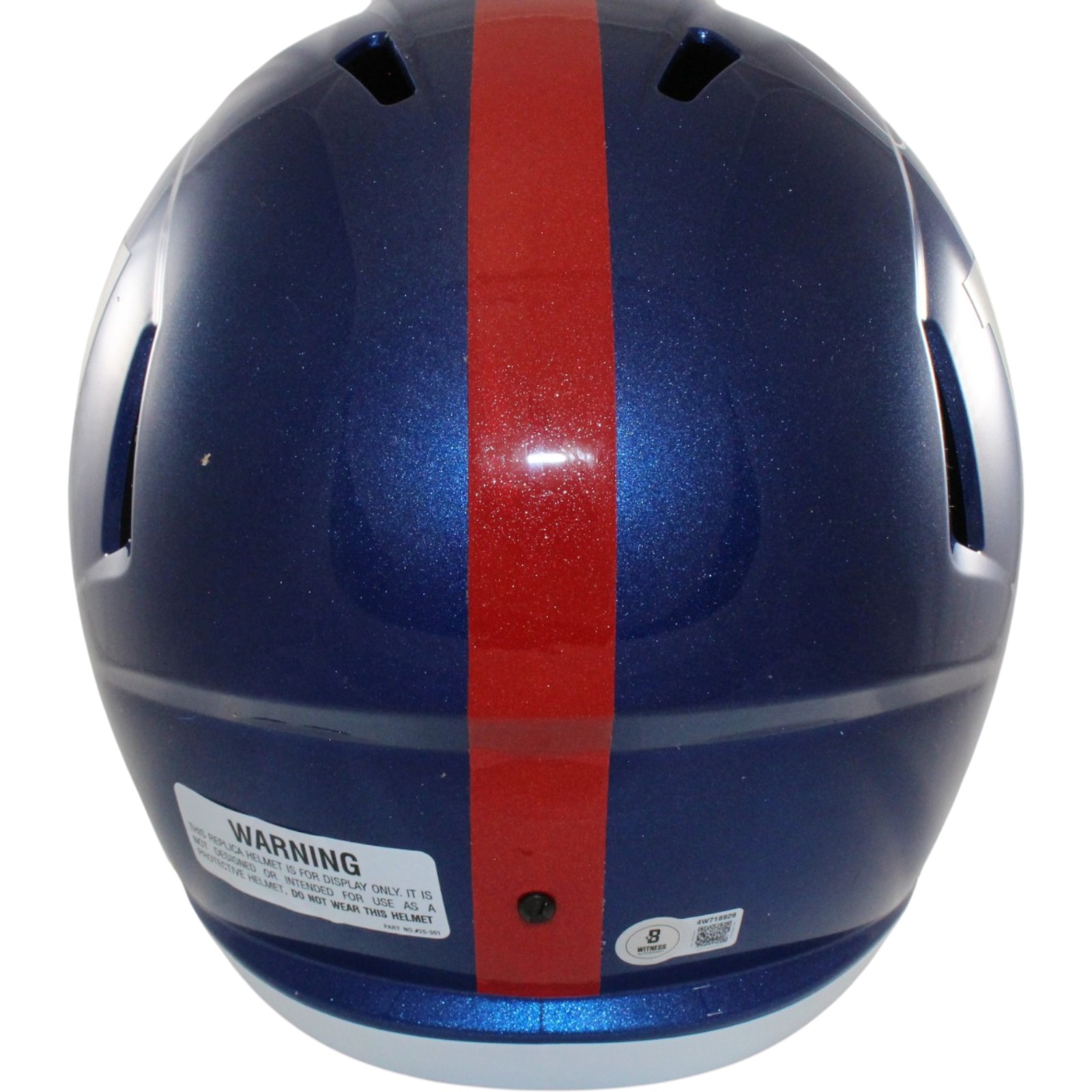 Abdul Carter Autographed New York Giants F/S Helmet Beckett Witness 56867 4 Abdul Carter Autographed New York Giants F/S Helmet Beckett Witness 56867