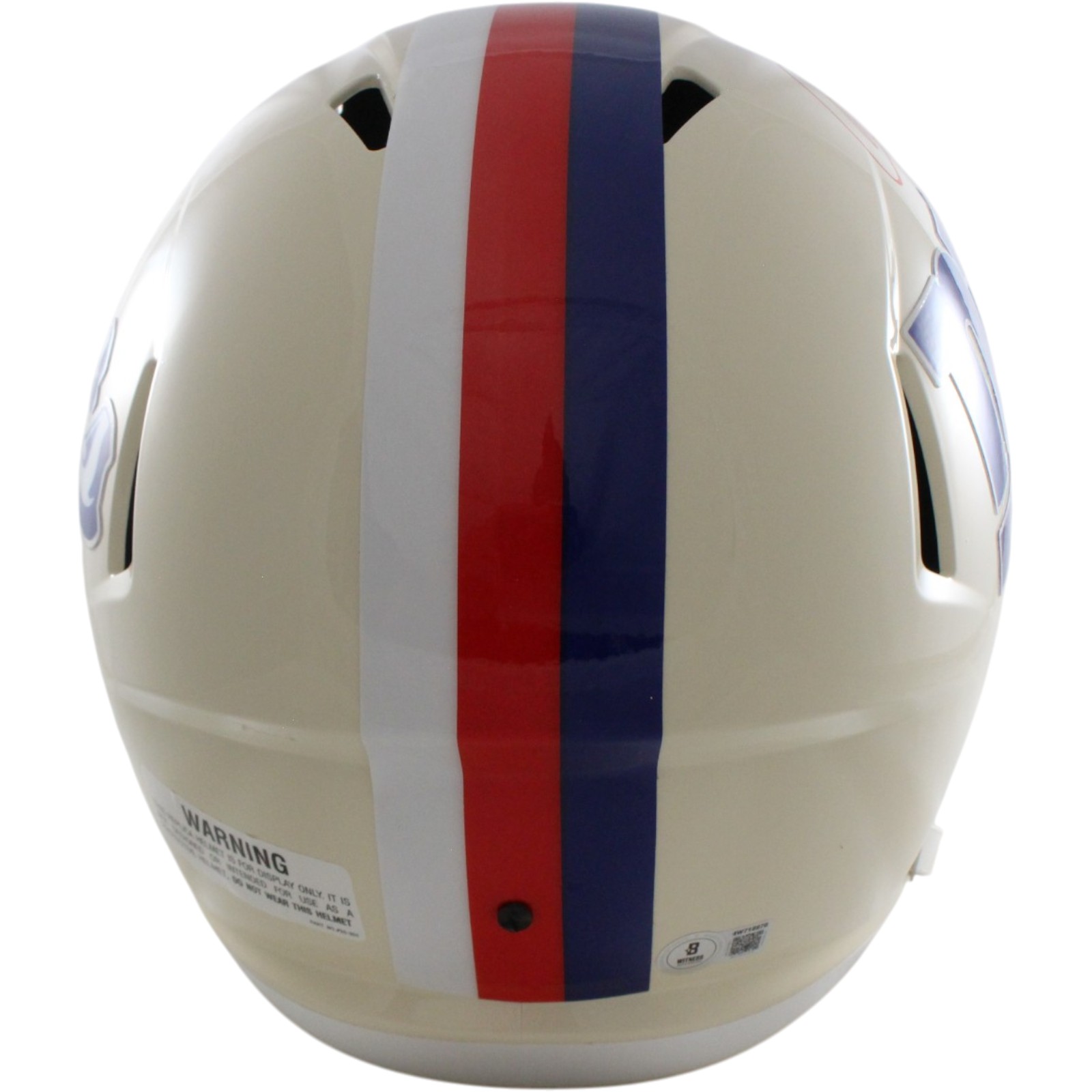 Abdul Carter Autographed New York Giants F/S Retro Helmet Beckett Witness 56870 4 Abdul Carter Autographed New York Giants F/S Retro Helmet Beckett Witness 56870