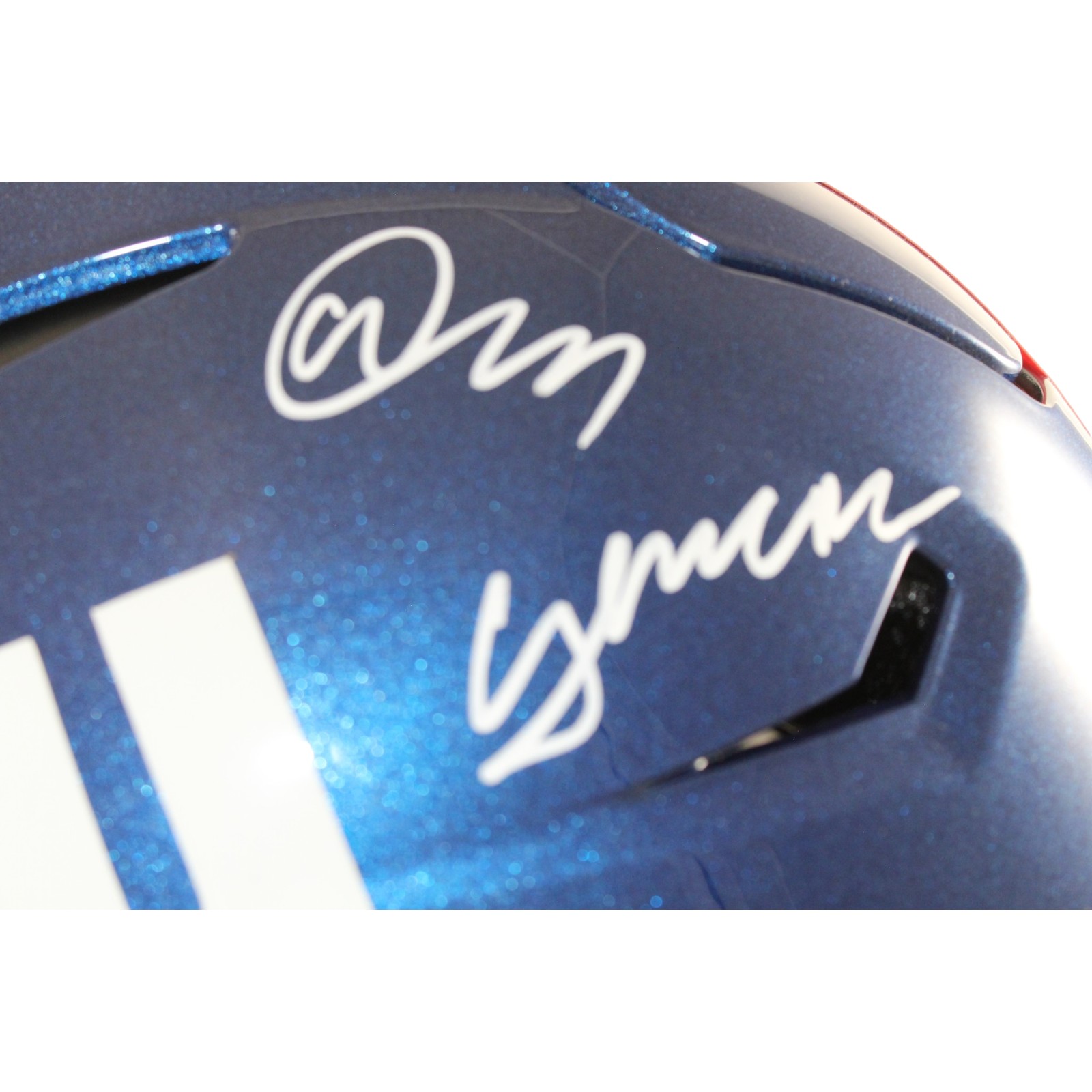 Abdul Carter Autographed New York Giants SpeedFlex Helmet G Men Beckett W 56885 2 Abdul Carter Autographed New York Giants SpeedFlex Helmet G Men Beckett W 56885