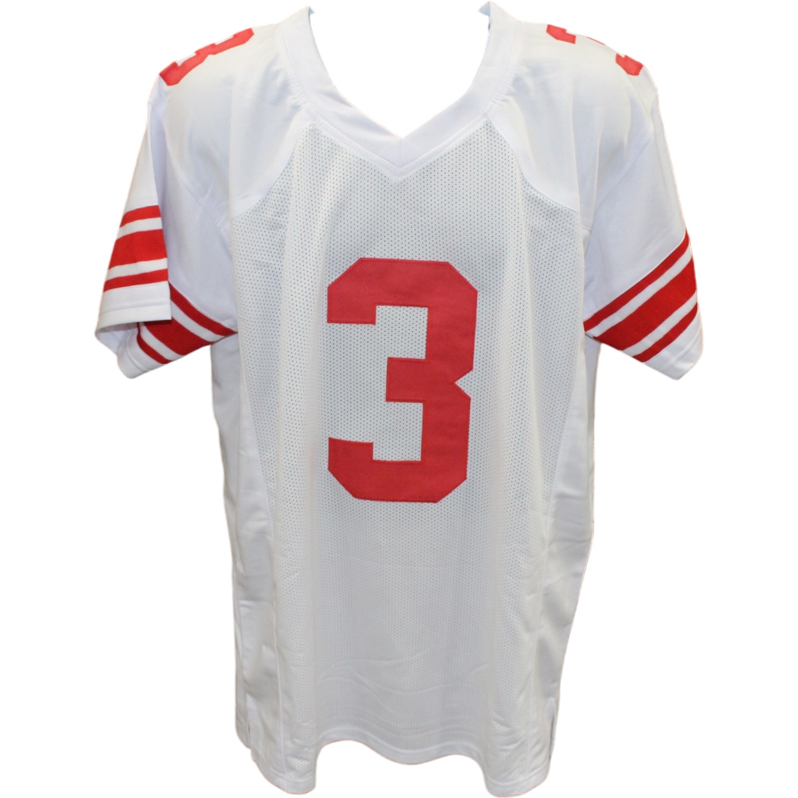 Abdul Carter Autographed Pro Style Sz XL White Jersey Beckett Witness 56889 4 Abdul Carter Autographed Pro Style Sz XL White Jersey Beckett Witness 56889