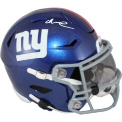 Abdul Carter Autographed New York Giants Mid-Size Midi Helmet Beckett WIT 53447