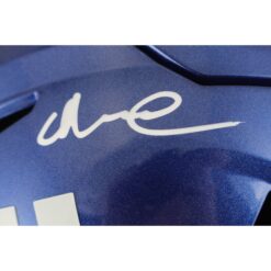 Abdul Carter Autographed New York Giants Mid-Size Midi Helmet Beckett WIT 53447