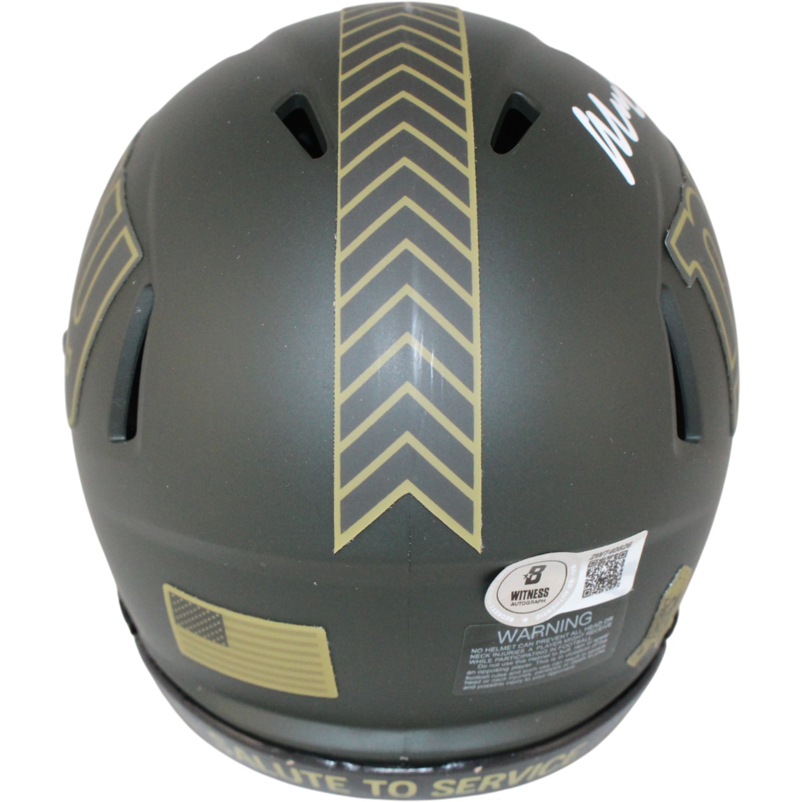 Abdul Carter Autographed New York Giants 25 STS Mini Helmet Beckett WIT 53451 3 Abdul Carter Autographed New York Giants 25 STS Mini Helmet Beckett WIT 53451