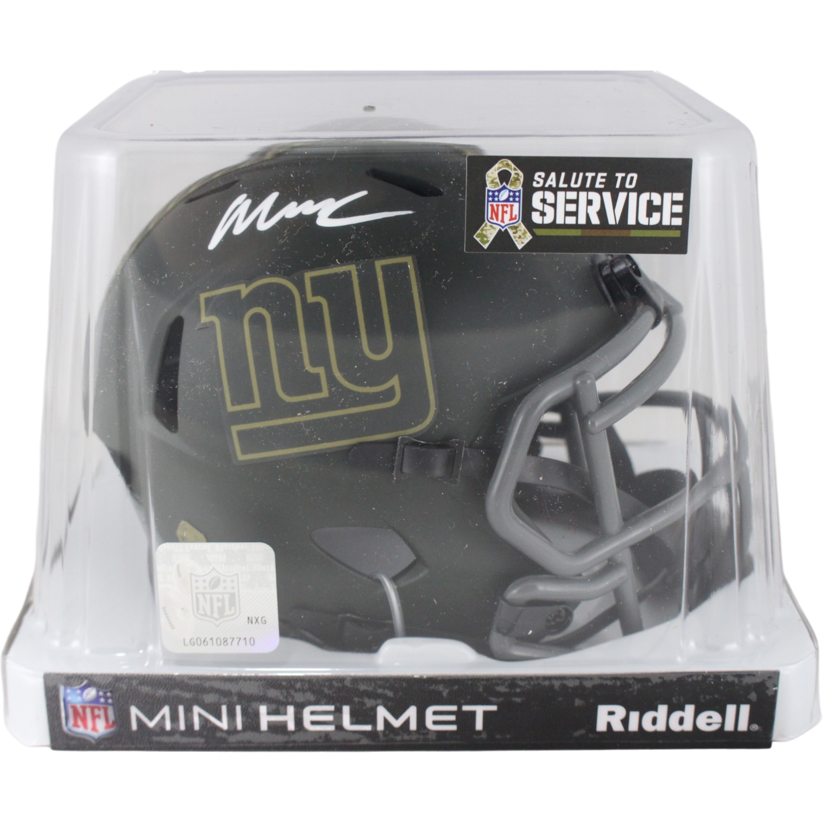 Abdul Carter Autographed New York Giants 25 STS Mini Helmet Beckett WIT 53451 5 Abdul Carter Autographed New York Giants 25 STS Mini Helmet Beckett WIT 53451