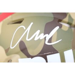 Abdul Carter Autographed New York Giants Camo Mini Helmet Beckett Witness 51265