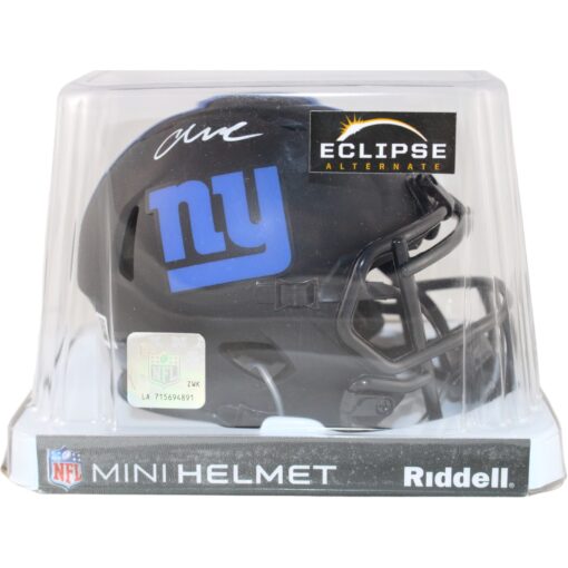 Abdul Carter Autographed New York Giants Eclipse Mini Helmet Beckett 51263