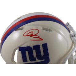 Abdul Carter Autographed New York Giants Retro Mini Helmet Beckett Witness 56895