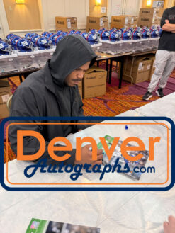 Abdul Carter Autographed New York Giants 8x10 Photo Beckett Witness 53445