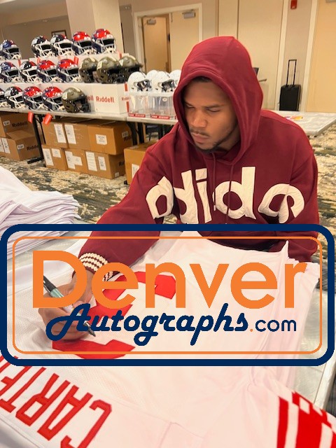 Abdul Carter Autographed Pro Style Sz XL White Jersey Beckett Witness 56889 5 Abdul Carter Autographed Pro Style Sz XL White Jersey Beckett Witness 56889