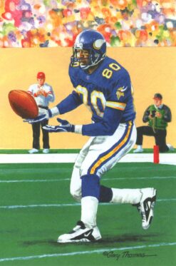 Cris Carter Minnesota Vikings Goal Line Art Card Class of 2013 58051