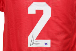 Cris Carter Autographed/Signed College Style Red XL Jersey Beckett