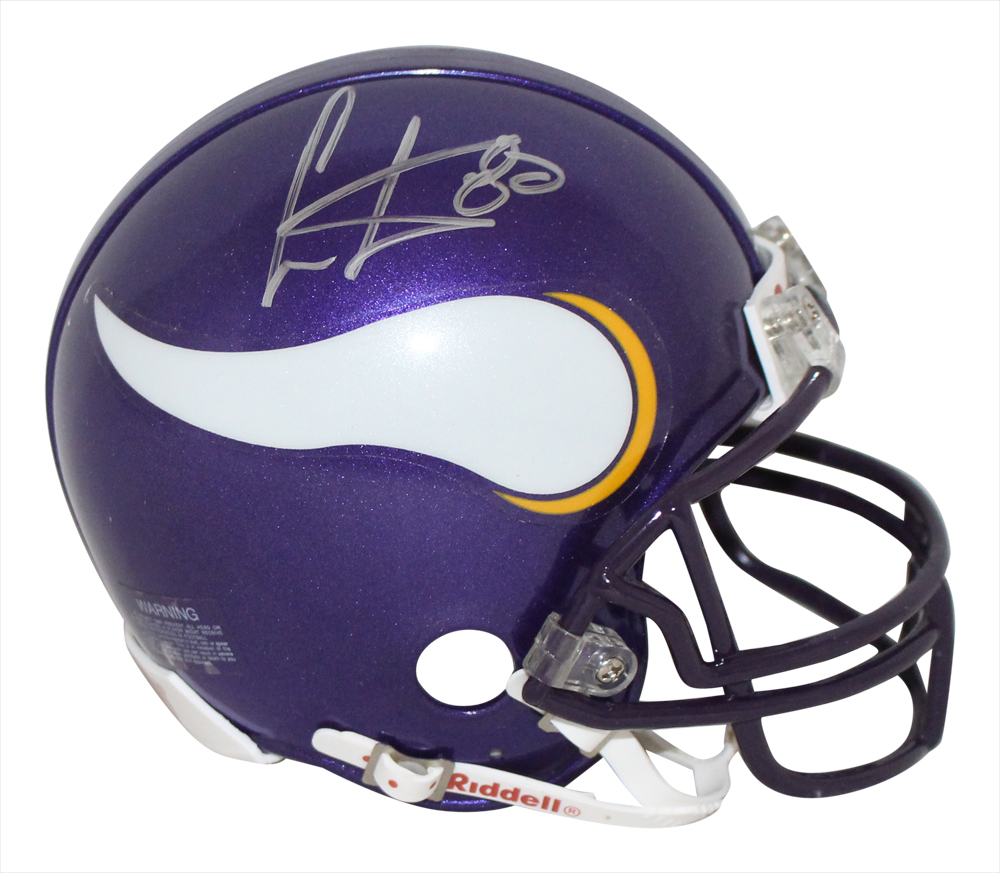 Cris Carter Autographed/Signed Minnesota Vikings TB Mini Helmet BAS 33020