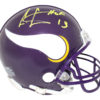 Cris Carter Autographed/Signed Minnesota Vikings Mini Helmet HOF JSA 26626