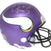 Cris Carter Autographed/Signed Minnesota Vikings Mini Helmet HOF BAS 26784