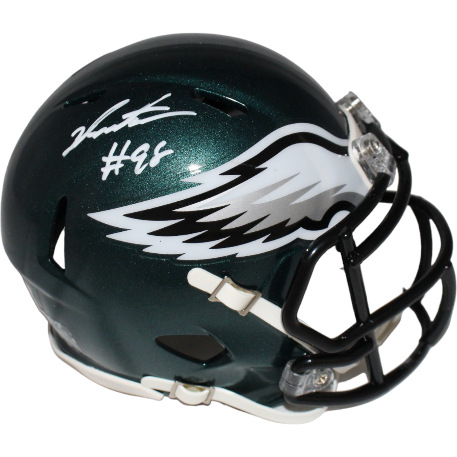 Jalen Carter Signed Philadelphia Eagles Mini Helmet Beckett