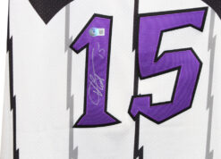Vince Carter Signed Toronto Raptors Mithcell & Ness Jersey Beckett