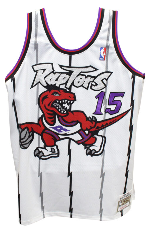 Vince Carter Signed Toronto Raptors Mithcell & Ness Jersey Beckett