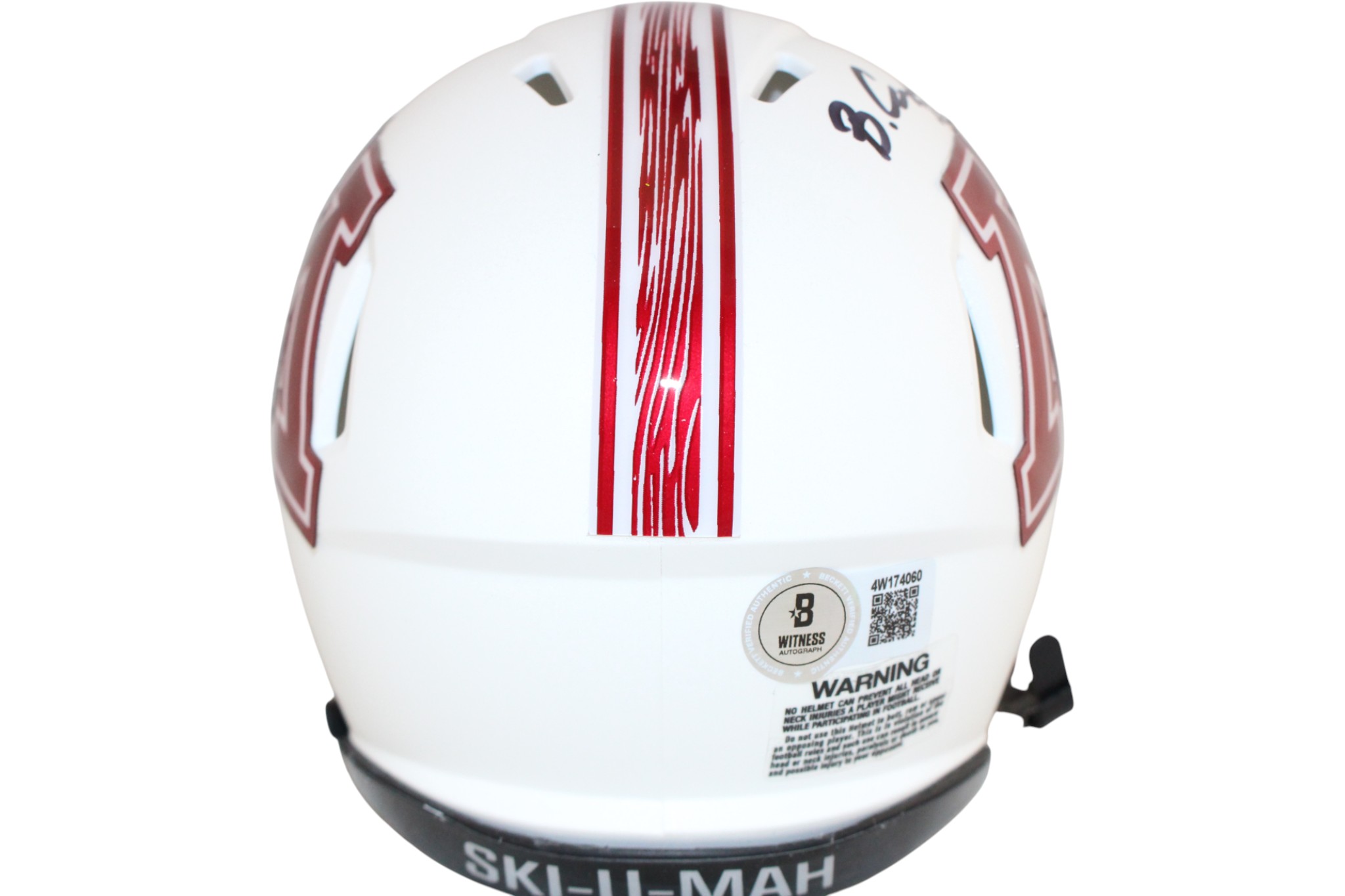 Blake Cashman Autographed Minnesota Gophers Mini Helmet Beckett Witness 52790 3 Blake Cashman Autographed Minnesota Gophers Mini Helmet Beckett Witness 52790