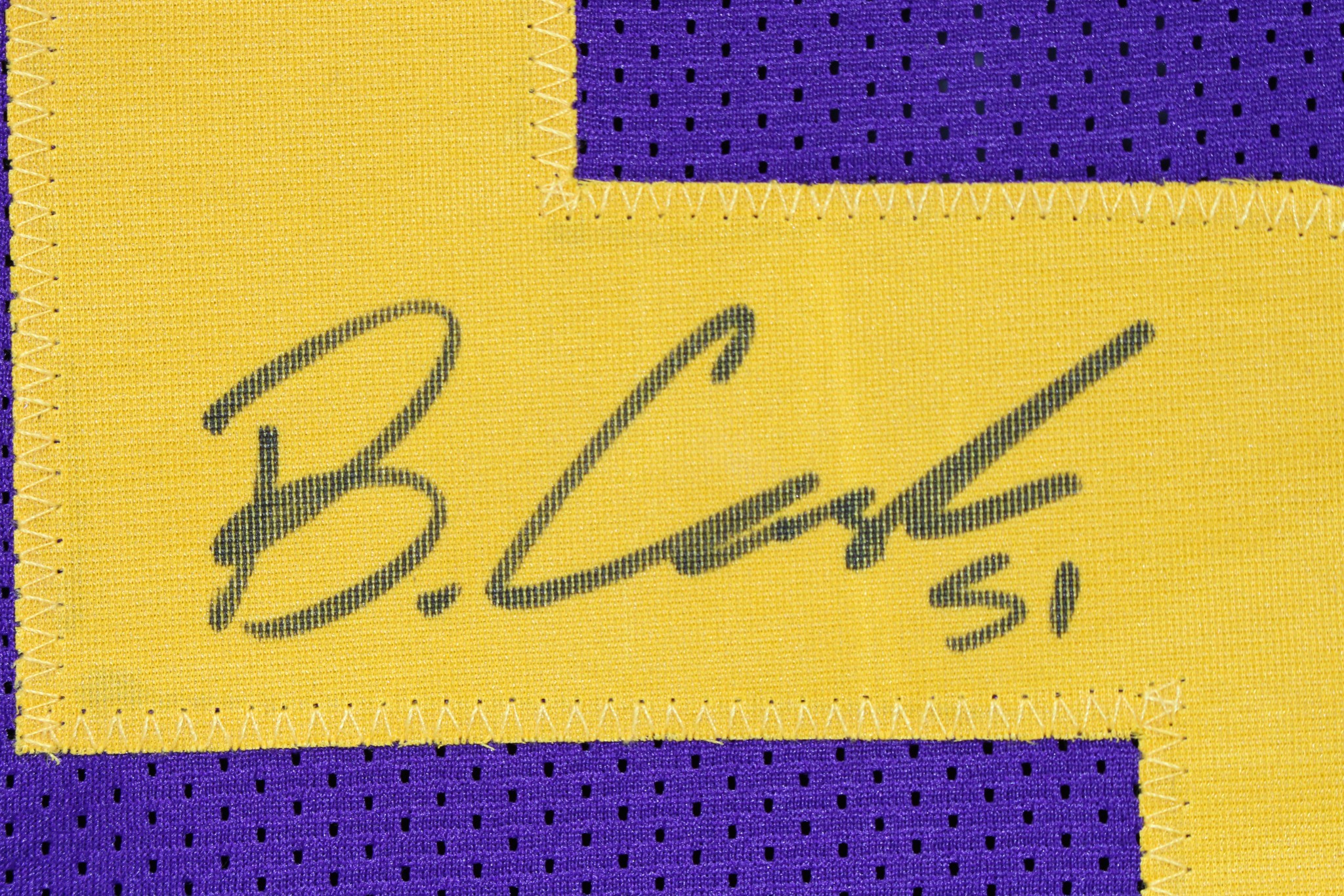 Blake Cashman Autographed/Signed Pro Style XL Purple Jersey Beckett WIT 52832