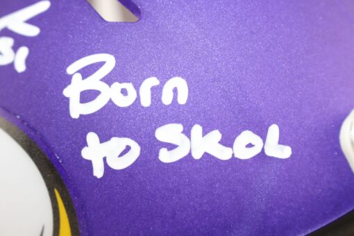 Blake Cashman Autographed Minnesota Vikings Mini Helmet Skol Beckett 52798