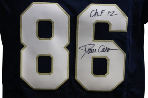 Dave Casper Autographed/Signed College Style Blue XL Jersey CHOF 25104