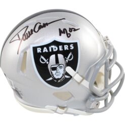 Dave Casper Autographed Las Vegas Raiders Mini Helmet HOF Beckett Witness 51647