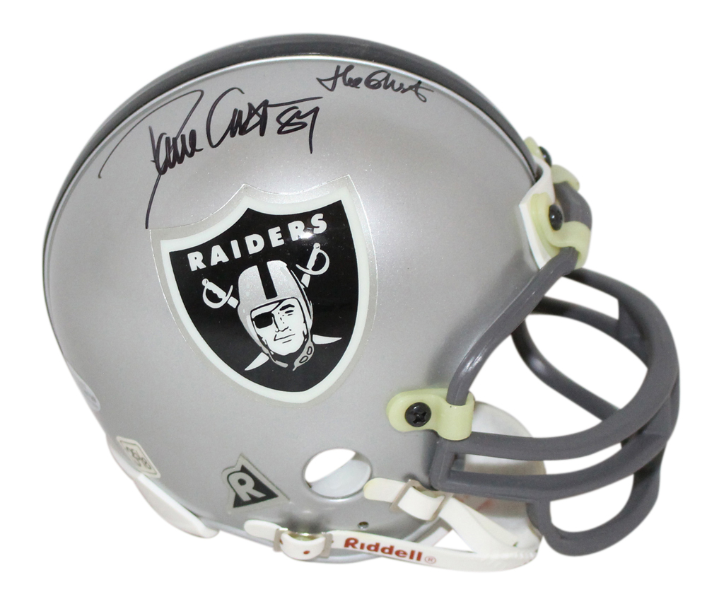 Dave Casper Autographed Oakland Raiders Replica Mini Helmet Ghost BAS 32663