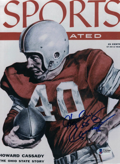 Hopalong Cassady Signed Ohio State Buckeyes Sports Illustrated Cover Reprint BAS 27097