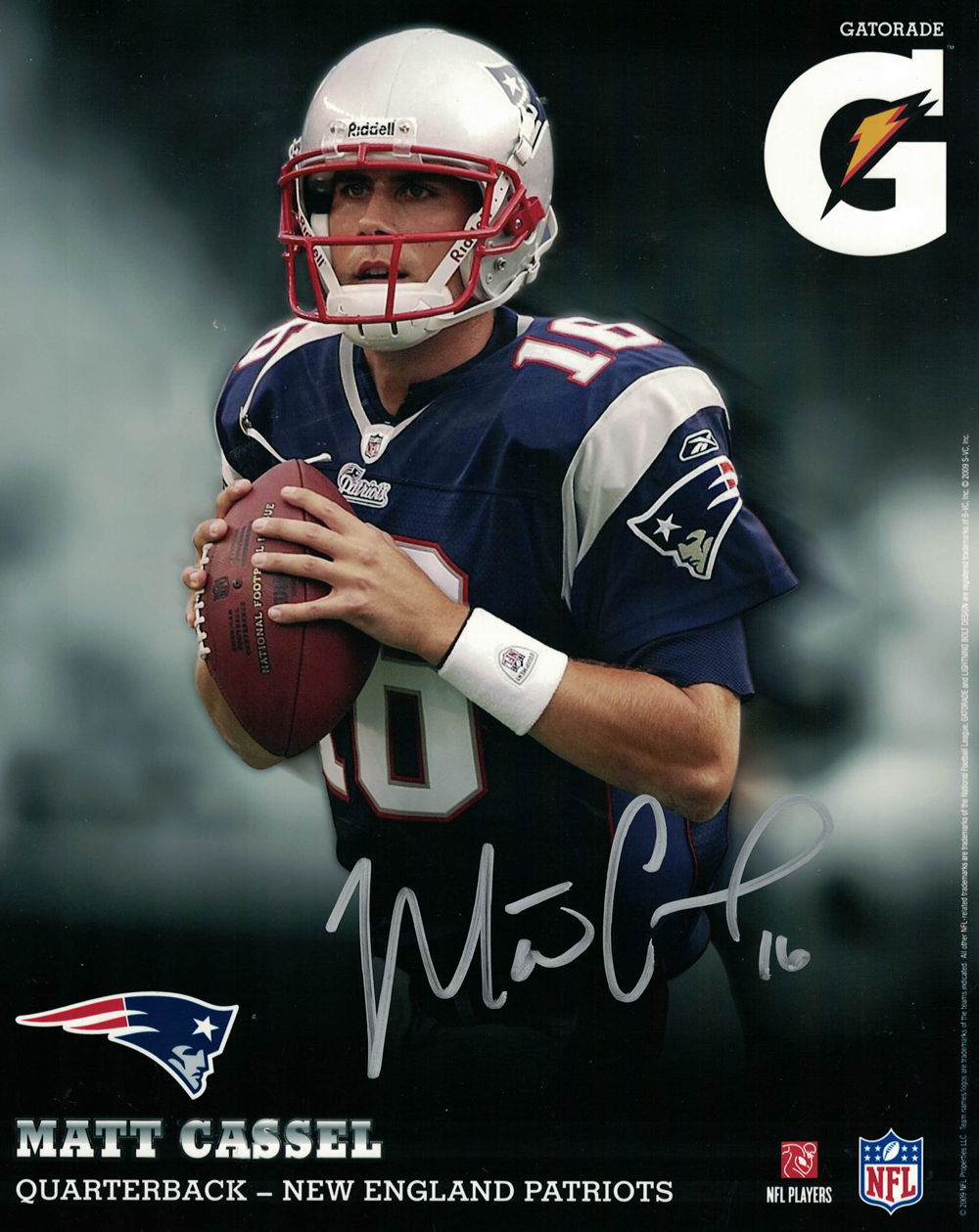 Matt Cassel Autographed/Signed New England Patriots 8x10 Photo 30233