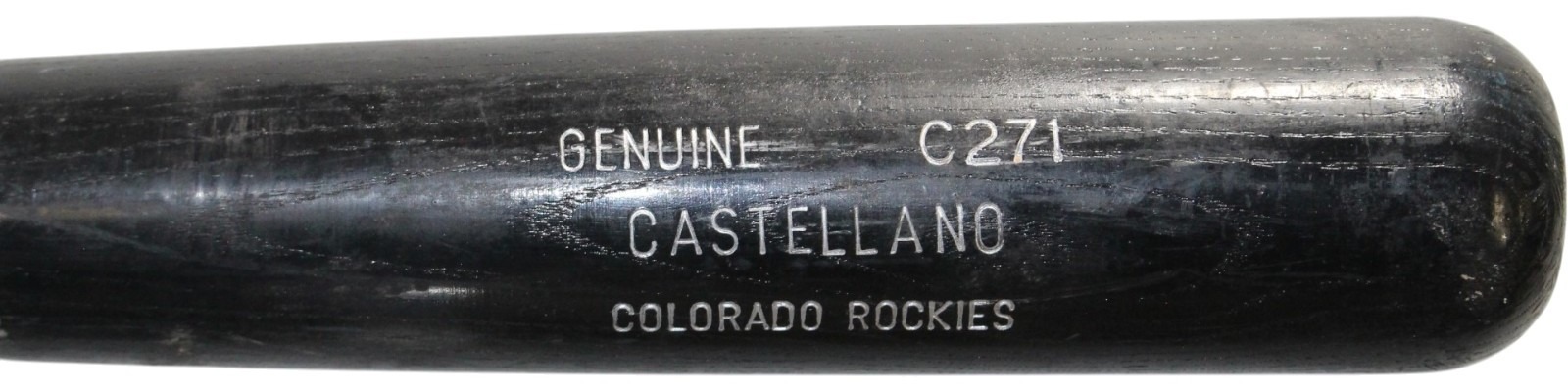 Pedro Castellano Colorado Rockies Game Used Louisville Slugger Broken Bat 57271 4 Pedro Castellano Colorado Rockies Game Used Louisville Slugger Broken Bat 57271