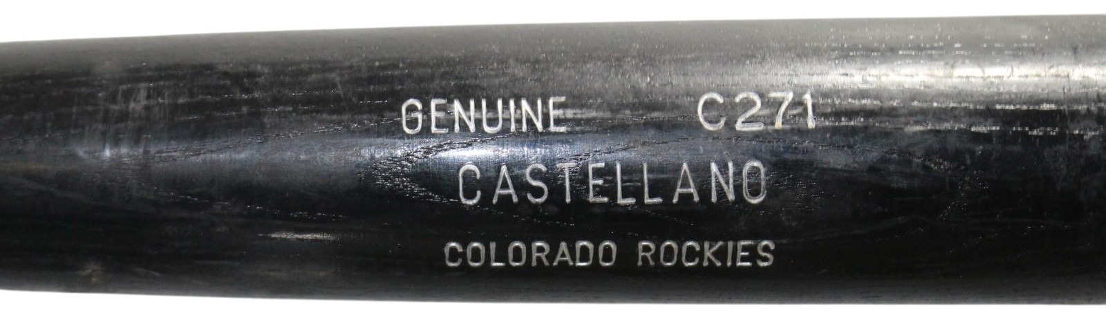Pedro Castellano Colorado Rockies Game Used Louisville Slugger Broken Bat 57271 5 Pedro Castellano Colorado Rockies Game Used Louisville Slugger Broken Bat 57271