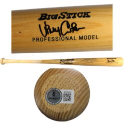 Vinny Castilla Autographed Colorado Rockies 1993 Inaugral Season Bat Beckett 53399