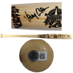 Vinny Castilla Autographed Colorado Rockies 1995 All Star Game Bat Beckett 53425