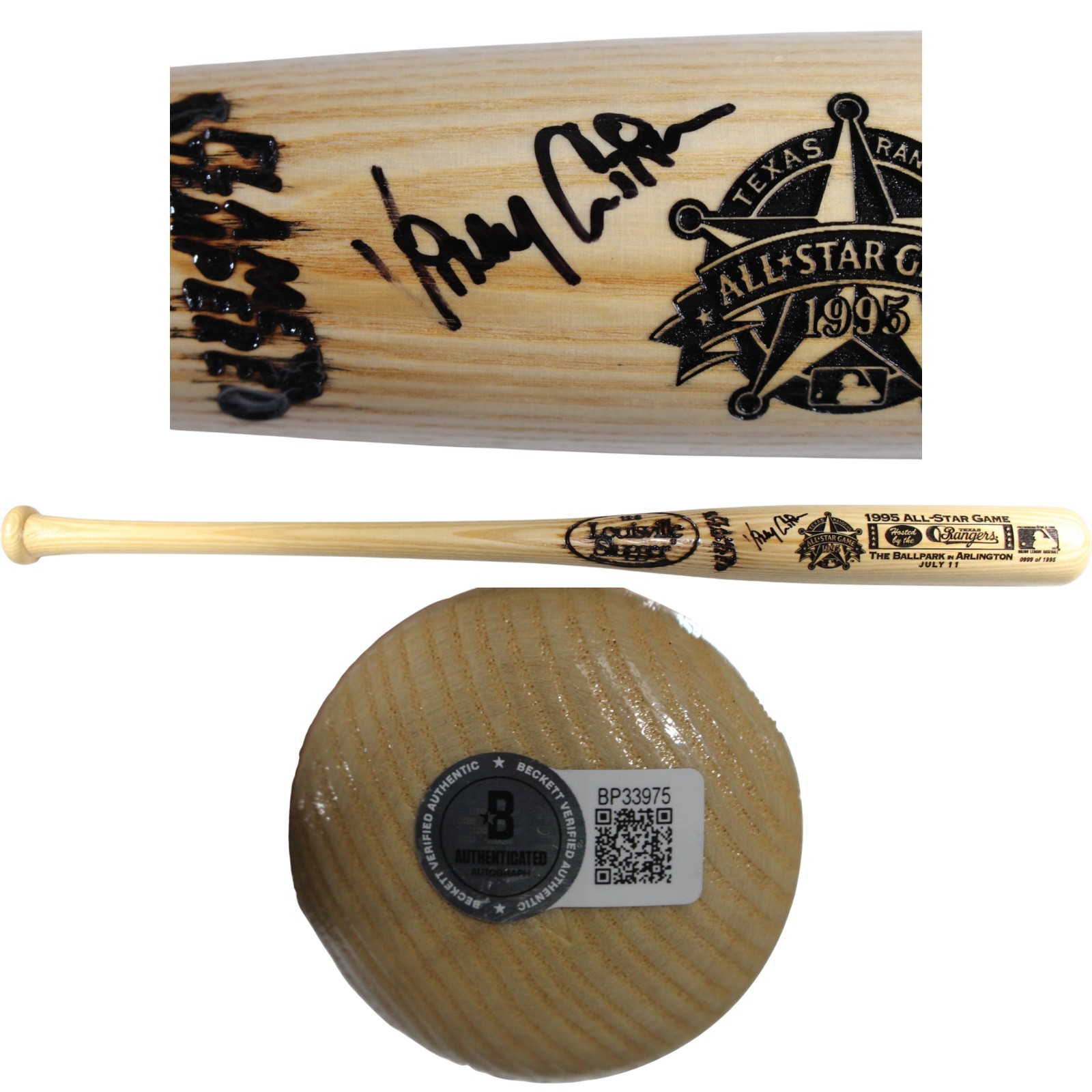 Vinny Castilla Autographed Colorado Rockies 1995 All Star Game Bat Beckett 53425