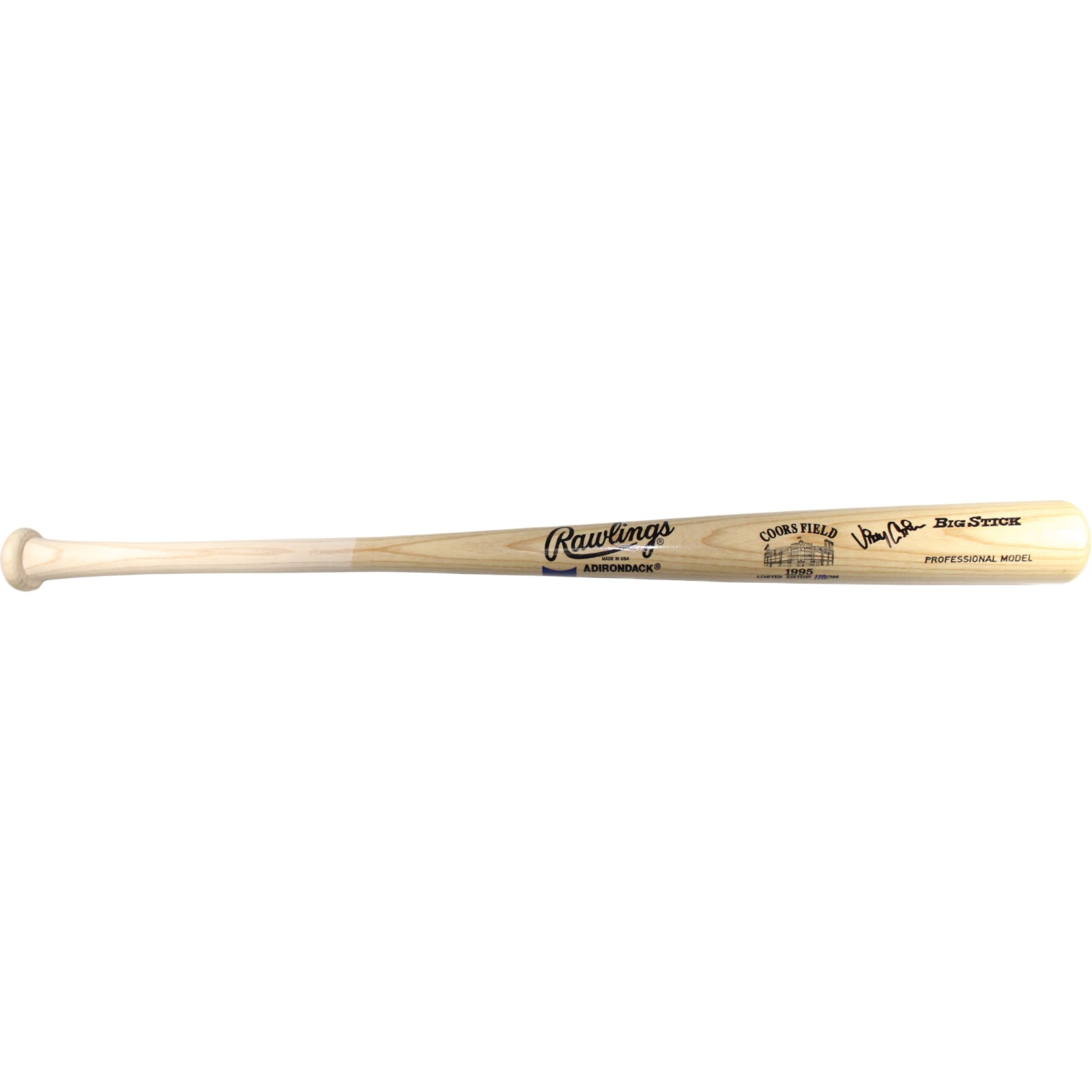 Vinny Castilla Signed Colorado Rockies '95 Coors Field Bat 118/300 Beckett 53415 2 Vinny Castilla Signed Colorado Rockies '95 Coors Field Bat 118/300 Beckett 53415