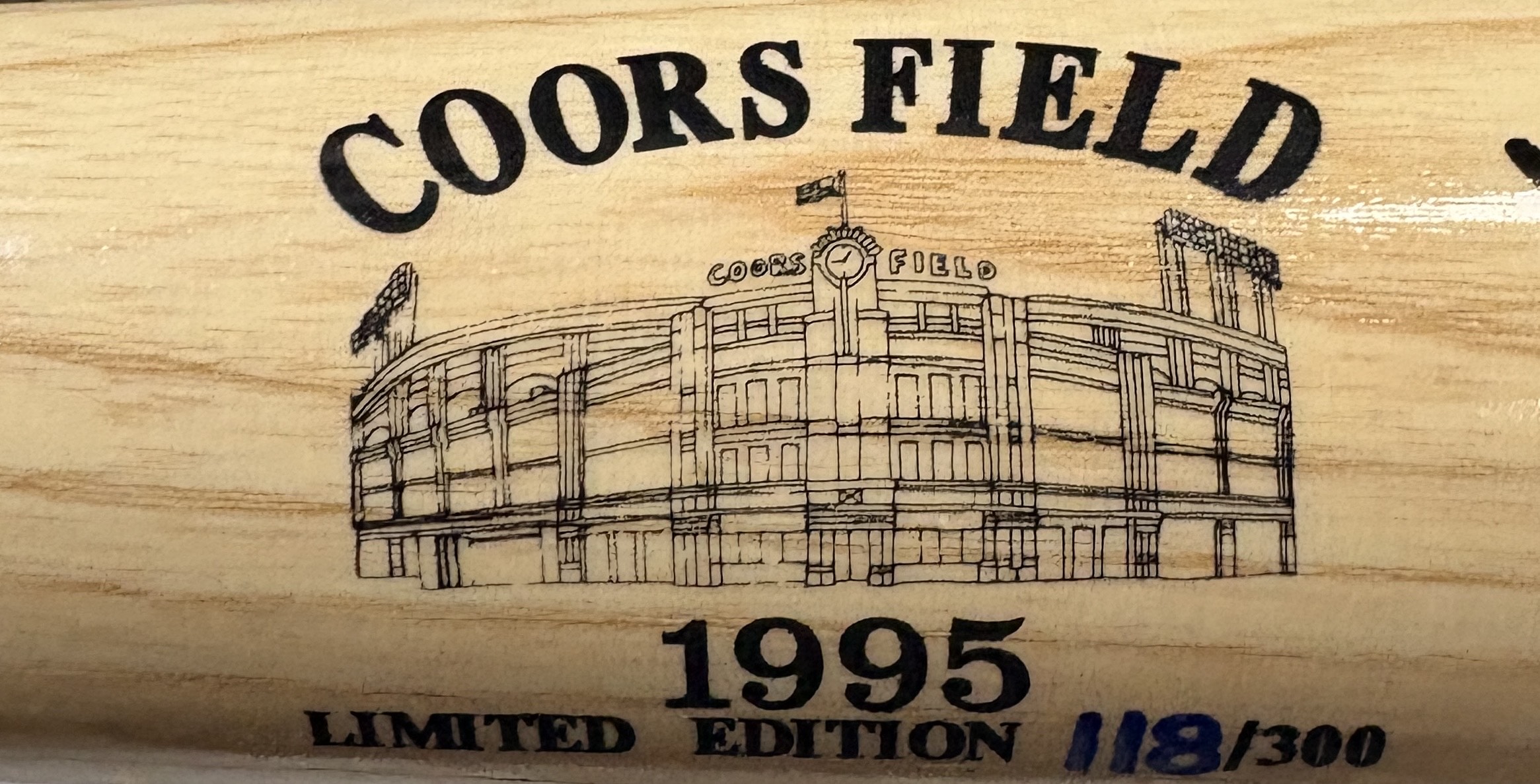 Vinny Castilla Signed Colorado Rockies '95 Coors Field Bat 118/300 Beckett 53415 5 Vinny Castilla Signed Colorado Rockies '95 Coors Field Bat 118/300 Beckett 53415