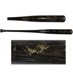 Vinny Castilla Autographed Colorado Rockies Game Used LS Black Bat 53924