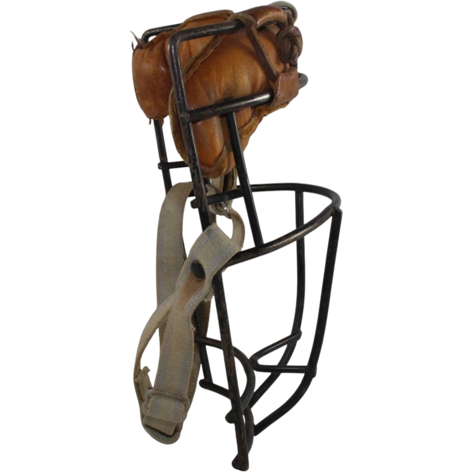 Baseball Catchers Mask Vintage Stell & Leather Face Mask Collectibles 57491 3 Baseball Catchers Mask Vintage Stell & Leather Face Mask Collectibles 57491
