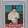 Jim Catfish Hunter Signed New York Yankees 1976 Hostess #141 Card BAS 27020