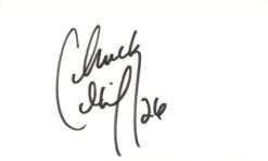 Chuck Cecil Autographed Green Bay Packers Index Card Beckett 45322