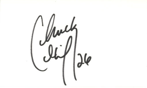 Chuck Cecil Autographed Green Bay Packers Index Card Beckett 45322