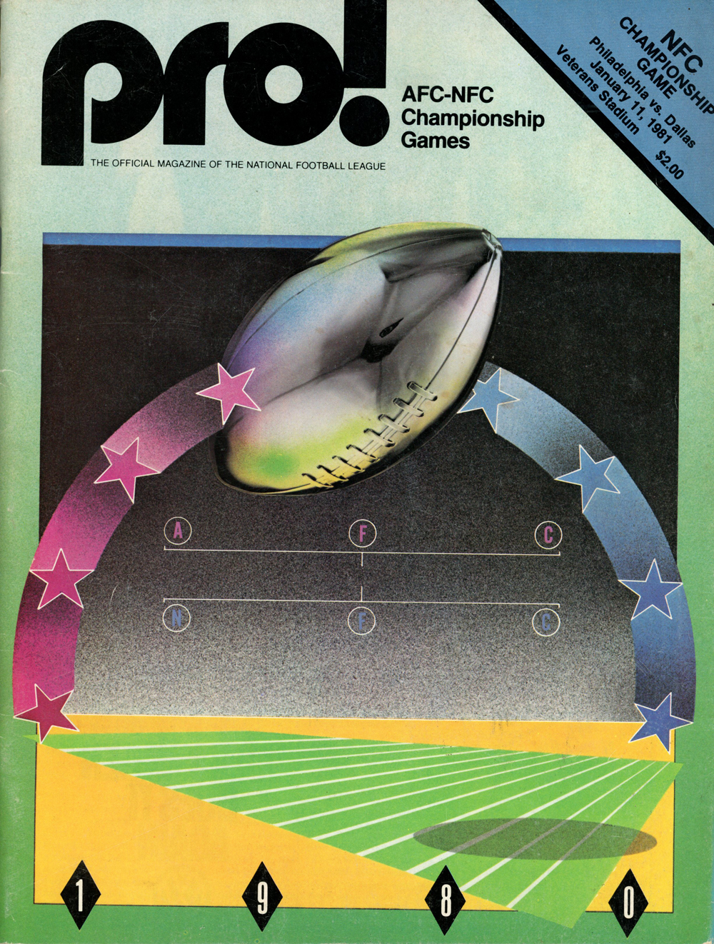 Pro! Magazine 1/11/1981 NFC Championship Game Magazine