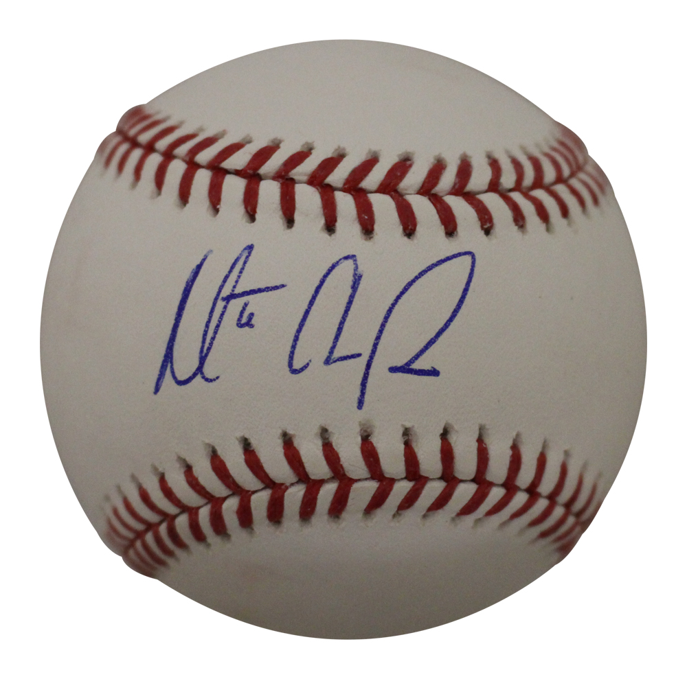 Matt Chapman Autographed/Signed Oakland Athletics OML Baseball BAS 27354