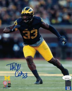 Taco Charlton Autographed/Signed Michigan Wolverines 8x10 Photo JSA PF 23996