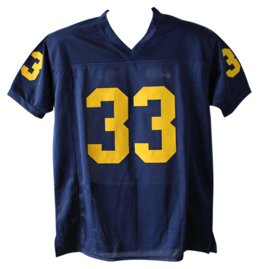 Taco Charlton Autographed Michigan Wolverines Blue XL Jersey JSA 23994