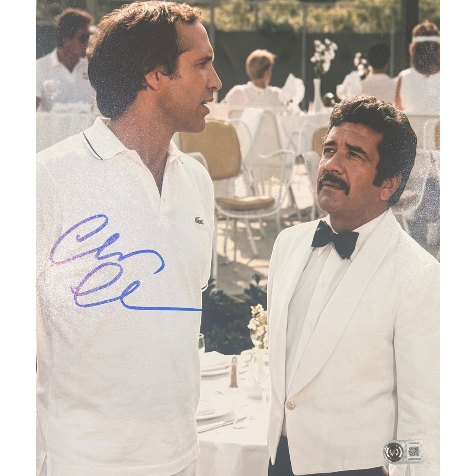 Chevy Chase Autographed/Signed Caddy Shack 11x14 Photo Beckett WIT 58265