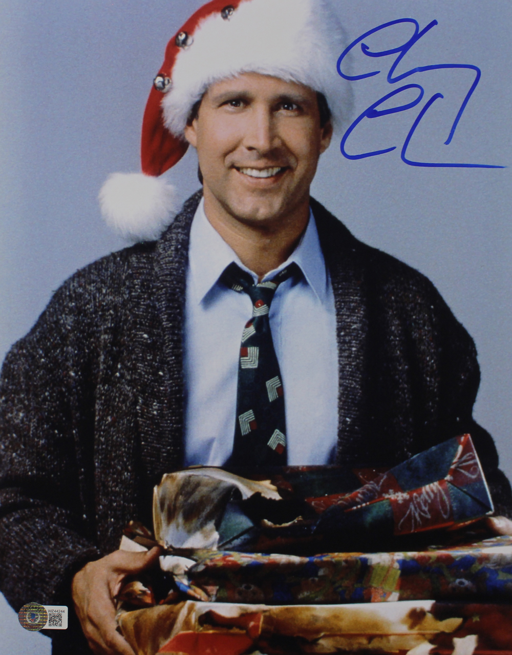 Chevy Chase Autographed/Signed Christmas Vacation 11x14 Photo Beckett